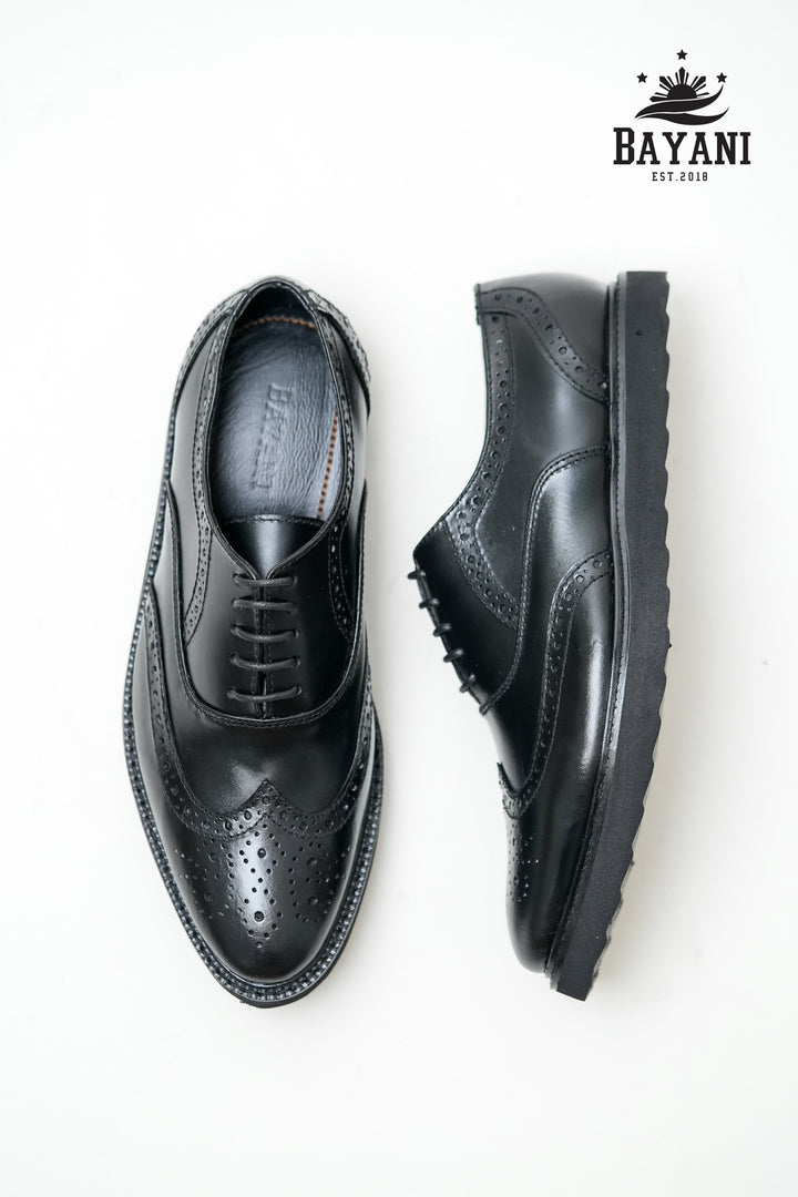 Sergio Wingtip Wedge Black