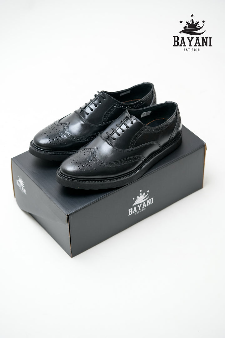 Sergio Wingtip Wedge Black