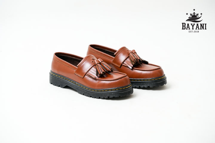 Baltazar Tassel Loafers Dark Tan