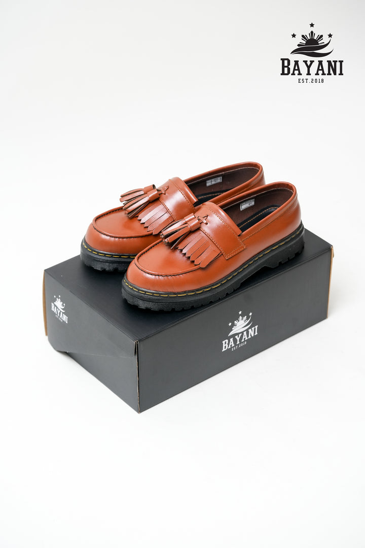 Baltazar Tassel Loafers Dark Tan