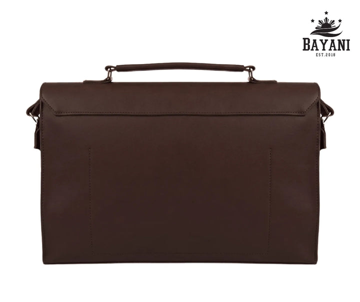Brown laptop bag 
